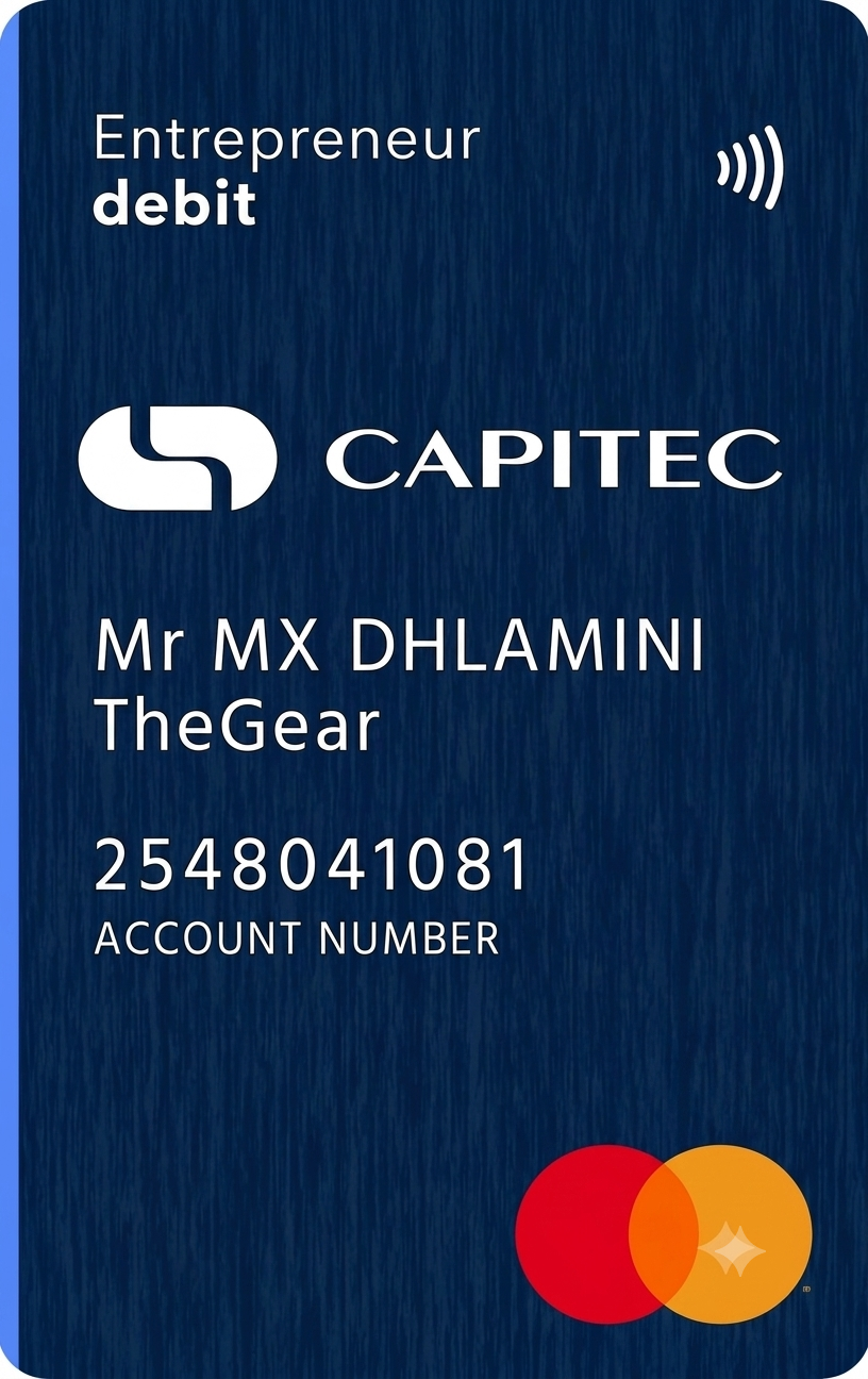 Gear banking card